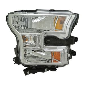 FORD TRUCKS & VANS FORD/PU  (F150)(EXC RAPTOR) HEAD LAMP UNIT RIGHT (Passenger Side) (HALOGEN)(CHROME BEZEL) OEM#FL3Z13008A 2015-2017 PL#FO2503335