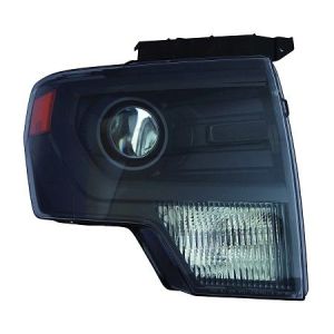 FORD TRUCKS & VANS FORD/PU F150 (EXC SVT RAPTOR) HEAD LAMP RIGHT (Passenger Side) (HID)(BLACK TRIM)(WO/BULBS&BALLAST)**CAPA** OEM#DL3Z13008DB 2009-2014 PL#FO2519121C