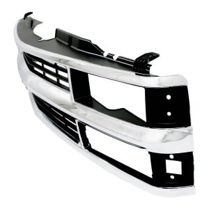 GM TRUCKS & VANS TAHOE (CHEVY) (HEAD/LAMP & C/L 2pcs Design ) GRILLE CHROME (COMP HEAD/LAMP) (CHEVY) OEM#15981106 1995-2000 PL#GM1200238