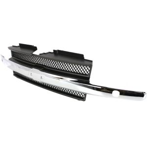 GM TRUCKS & VANS TRAILBLAZER  GRILLE (W/CHROME MLDG)(W/ HEAD LAMP WASHERS)(EXC 06-09 LT & SS) OEM#12336054 2002-2009 PL#GM1200498