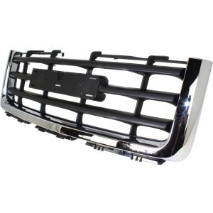 GM TRUCKS & VANS SIERRA/PU 1500  (GMC) GRILLE ASSY CHROME/BLACK(CHROME FRAME/ 3 BLACK BAR) **CAPA** OEM#22761792 2007-2013 PL#GM1200573C