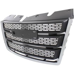 GM TRUCKS & VANS TERRAIN /TERRAIN DENALI (GMC) GRILLE ASSEMBLY CHROME FRAME/BLK INNER (WO/CHR PKG)(EXC DENALI) OEM#22764303 2010-2015 PL#GM1200630