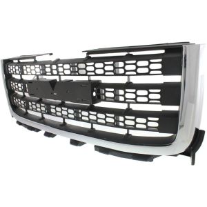 GM TRUCKS & VANS SIERRA/PU 2500/3500  (GMC) GRILLE CHROME/DARK-GRAY OEM#20966059 2011-2014 PL#GM1200633