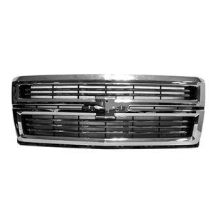 GM TRUCKS & VANS SILVERADO/PU 1500  (19 OLD STYLE) GRILLE ASSY CHROME W/5 BARS OEM#23259619 2014-2015 PL#GM1200709