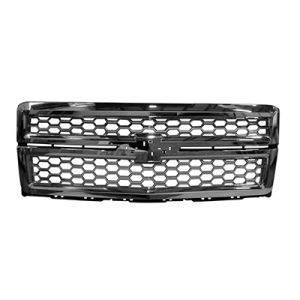 GM TRUCKS & VANS SILVERADO/PU 1500  (19 OLD STYLE) GRILLE ASSY CHROME W/CHROME HONEYCOMB OEM#23259624 2014-2015 PL#GM1200712