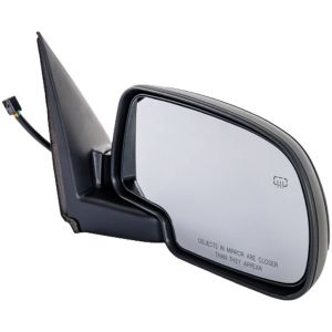 GM TRUCKS & VANS YUKON DENALI/YUKON XL DENALI (GMC) _(USE PART# 337163H)DR MIRROR RIGHT (Passenger Side) POWER/HEATED (W/LAMP & BLACK GRAINED)(M-FOLD) OEM#15179833 2001-2002 PL#GM1321247