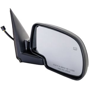 GM TRUCKS & VANS SUBURBAN (CHEVY) _(USE PART# 337163H)DR MIRROR RIGHT (Passenger Side) POWER/HEATED (W/LAMP & BLACK GRAINED)(M-FOLD) OEM#15179833 2000-2002 PL#GM1321247