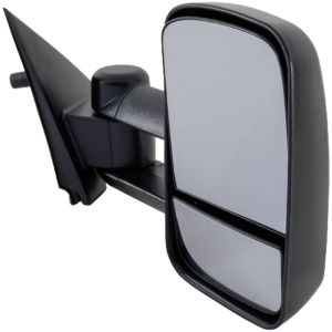GM TRUCKS & VANS SIERRA/PU 1500 (19 OLD STYLE) DOOR MIRROR RIGHT (Passenger Side) PWR/HTD/M-FOLD (TOW TYPE)(DUAL ARM)(NO SIGNAL IN GLASS)(BLK) OEM#22820398-PFM 2014-2015 PL#GM1321485