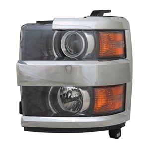 GM TRUCKS & VANS SILVERADO/PU 2500/3500  (CHEVY) HEAD LAMP ASSY LEFT (Driver Side) (CHROME) OEM#84388592 2015-2019 PL#GM2502416