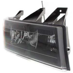 GM TRUCKS & VANS COLORADO (CHEVY)  HEAD LAMP ASSY RIGHT (Passenger Side) (W/BLACK BEZEL)(BASE/LS/LT) **CAPA** OEM#20766570 2004-2012 PL#GM2503234C