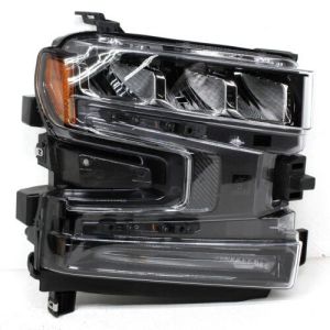 GM TRUCKS & VANS SILVERADO/PU 1500 (22 OLD STYLE) HEAD LAMP ASSY RIGHT (Passenger Side) (LED)(CHROME BEZEL) OEM#85567927 2019-2022 PL#GM2503497
