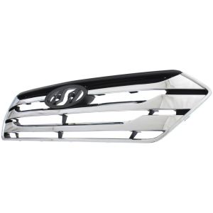 HYUNDAI SANTA FE SPORT (2.0/2.4L) GRILLE ASSEMBLY CHR/BLK & WCHR MLDGS OEM#863502W010 2013-2016 PL#HY1200163