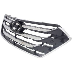 HYUNDAI SANTA FE SPORT  (2.0/2.4L) GRILLE CHROME/BLACK WO/BAR MLDG OEM#863512W000 2013-2016 PL#HY1200164