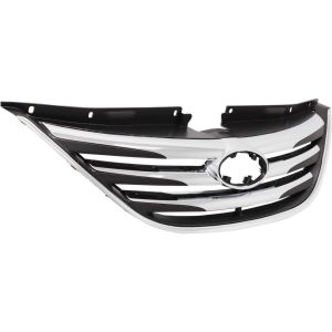 HYUNDAI SONATA  GRILLE ASSY CHROME W/CHROME OUTER MLDG (SE/LTD) OEM#863503Q700 2014 PL#HY1200187