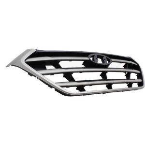 HYUNDAI TUCSON GRILLE SILVER/BLACK BAR W/SILVER FRAME(To 5-16-16) OEM#86350D3000RAM 2016-2017 PL#HY1200189