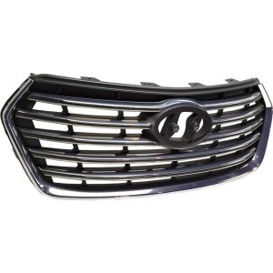 HYUNDAI SANTA FE /SANTA FE XL (3.3L) GRILLE GRAY (W/SMOKED CHROME MLDG)(WO/CAMERA) OEM#86350B8BA0 2017-2019 PL#HY1200199