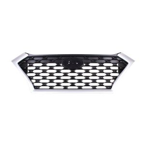 HYUNDAI TUCSON GRILLE PTD-BLACK W/SILVER FRAME (WO/FRONT VIEW CAMERA) OEM#86350D3500 2019-2021 PL#HY1200225