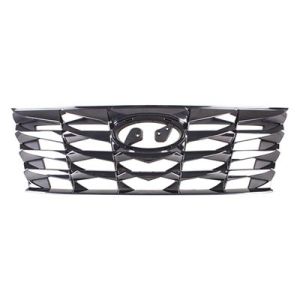 HYUNDAI TUCSON HYBRID/PLUG-IN HYBRID GRILLE SMOKE-BLACK CHROME (WO/CAMERA) OEM#86350N9100 2022-2024 PL#HY1200249