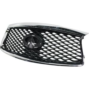INFINITI QX60 HYBRID GRILLE CHROME/GRAY (WO/CAMERA) **CAPA** OEM#623109NC0A 2016-2017 PL#IN1200135C