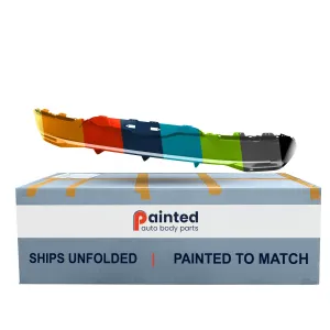 KIA K5  REAR BUMPER COVER LOWER PTD-BLACK W/SILVER MLDG (LXS/EX) OEM#86650L3100 2021-2024 PL#KI1115131