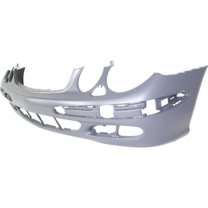MERCEDES-BENZ E-CLASS (211)  (SEDAN /WAGON ) FRONT BUMPER COVER PRIMED (W/ HEAD LAMP Washers)(WO/Sport OR WO/Appearance Pkg)(WO/AMG) OEM#2118800140 2003-2006 PL#MB1000172