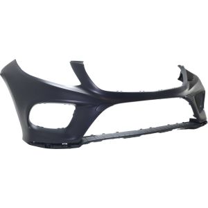 MERCEDES-BENZ GLE-CLASS SUV PLUG-IN (166) FRONT BUMPER COVER PRIMED (W/SPORT PKG)(WO/ACTIVE PK ASSIST) OEM#16688515389999 2016-2019 PL#MB1000497