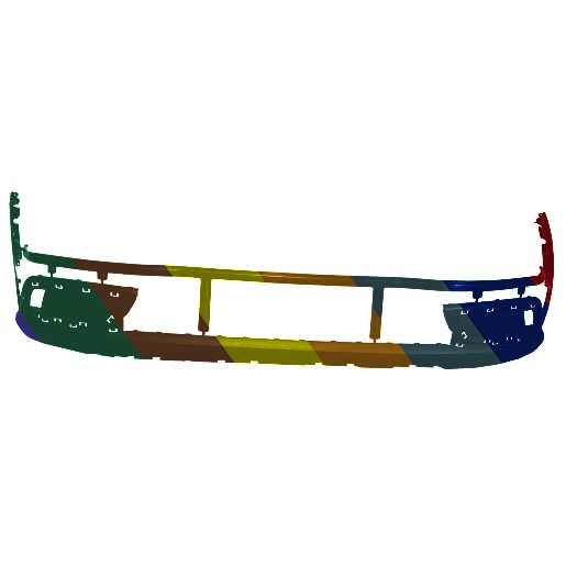 HYUNDAI VENUE FRONT BUMPER COVER LOWER TEXTURE (DENIM