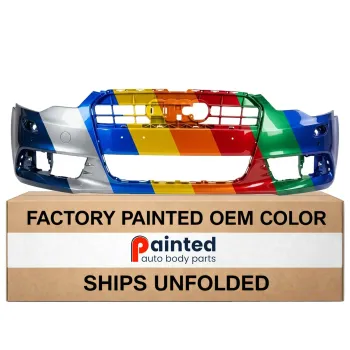 2012-2015 AUDI A6 Front bumper CAPA OEM# 4G0807065AGRU PL# AU1000208C