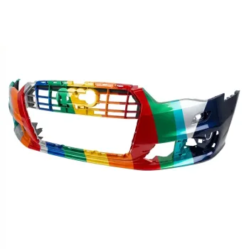 AUDI A6 SEDAN FRONT BUMPER COVER PRIMED (WO/PK SENSOR)(WO/S-LINE)(W/CHROME TRIM)**CAPA** OEM#4G0807065PGRU 2016 PL#AU1000240C