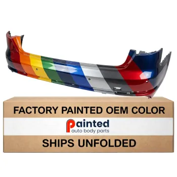 AUDI A4 SEDAN  REAR BUMPER COVER PRIMED (S-LINE)(W/PK SENSOR)(WO/PK ASSIST)**CAPA** OEM#8W5807067DGRU 2017-2019 PL#AU1100228C