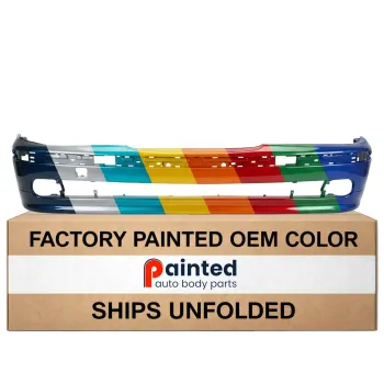 BMW BMW 5 SERIES FRONT BUMPER COVER PRM(W/O HEAD/LAMP WASHER)(W/ F/L BRKT)(W/O M PKG) OEM#51117005950 2001-2003 PL#BM1000132