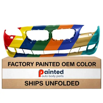 BMW BMW 5 SERIES (SEDAN) FRONT BUMPER COVER PRIMED (W/SENSOR)(W/SIDE CAMERA)(EXC M PKG) OEM#51117285965 2011-2013 PL#BM1000240