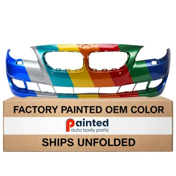 BMW BMW 5 SERIES (SEDAN) FRONT BUMPER COVER PRIMED (W/SENSOR)(W/SIDE CAMERA)(EXC M PKG)**CAPA** OEM#51117285965 2011-2013 PL#BM1000240C