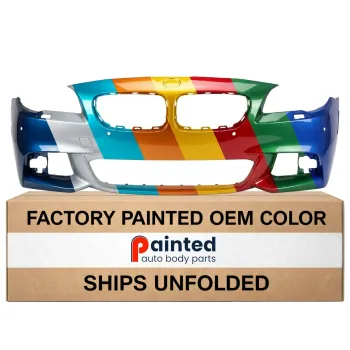 BMW BMW 5 SERIES (SEDAN) FRONT BUMPER COVER PRIMED (W/SENSOR)(WO/SIDE CAMERA)( M PKG) OEM#51118048671 2011-2013 PL#BM1000255