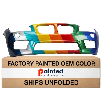 BMW BMW X1 FRONT BUMPER COVER PRIMED (WO/WASHER)(WO/SENSOR)(W/ M SPORT)(1PC) OEM#51118039388 2013-2015 PL#BM1000302