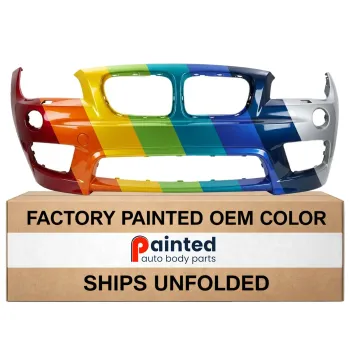 BMW BMW X1 FRONT BUMPER COVER PRIMED (W/ WASHER)(WO/SENSOR)(W/ M SPORT)(1PC) OEM#51118050464 2013-2015 PL#BM1000304