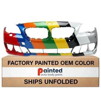 BMW BMW 5 SERIES (SEDAN) FRONT BUMPER COVER PRIMED (WO/SENSOR)(WO/M PKG) **CAPA** OEM#51117332679 2014-2016 PL#BM1000308C
