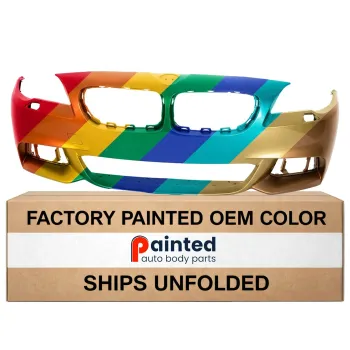 BMW BMW 5 SERIES (SEDAN) FRONT BUMPER COVER PRIMED (WO/SENSOR)(WO/SIDE CAMERA)( M PKG) OEM#51118058994 2014-2016 PL#BM1000311