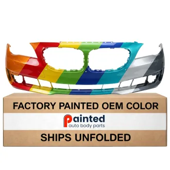 BMW BMW 7 SERIES HYBRID ( 750 HYBRID) FRONT BUMPER COVER PRIMED (W/SENSOR)(WO/CAMERA)(WO/M PKG) OEM#51117332262 2013-2015 PL#BM1000315