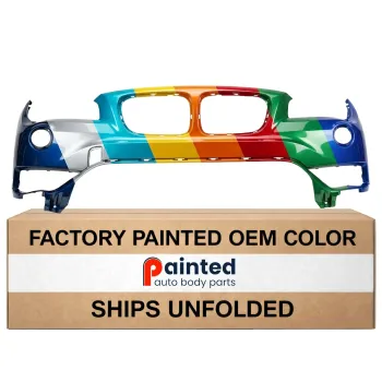 BMW BMW X1 FRONT BUMPER COVER PRIMED (WO/WASHER)(WO/M SPORT) **CAPA** OEM#51117345031 2013-2015 PL#BM1000322C