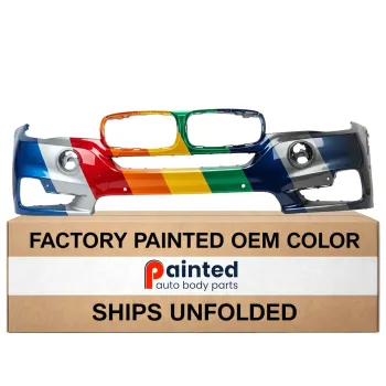 BMW BMW X5 FRONT BUMPER COVER PRIMED W/6 SENSOR (WO/WASH&NIGHT VISION&LED FOG&SURND VIEW) (WO/M SPT) OEM#51117378612 2014-2018 PL#BM1000323