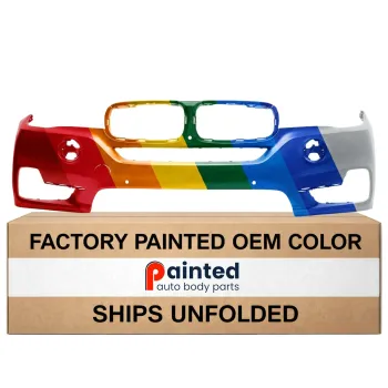 BMW BMW X5 FRONT BUMPER COVER PRIMED W/SURND VIEW (WO/WASH&SENSR&NIGHT VISION&LED FOG) (WO/M SPT) OEM#51117378608 2014-2018 PL#BM1000324