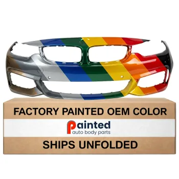 BMW BMW 4 (4DOORS/GRAN COUPE) FRONT BUMPER COVER PRIMED (W/M SPORT) WO/WASHER W/ PK SENSOR W/CAMERA **CAPA** OEM#51118061927 2015-2020 PL#BM1000338C