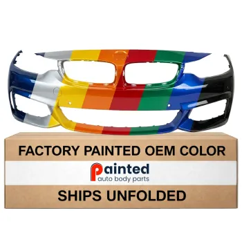 BMW BMW 4 (4DOORS/GRAN COUPE) FRONT BUMPER COVER PRIMED (W/M SPORT) WO/WASHER W/ PK SENSOR W/PK ASSIST W/CAMERA OEM#51118061929 2015-2020 PL#BM1000340