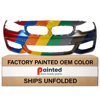BMW BMW 4 (4DOORS/GRAN COUPE) FRONT BUMPER COVER PRIMED (W/M SPORT) W/ WASHER W/ PK SENSOR OEM#51118060885 2015-2020 PL#BM1000342