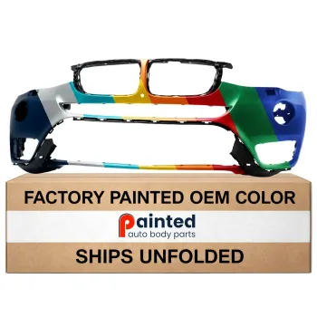 BMW BMW X3 FRONT BUMPER COVER PRM(W/HALOGEN FOG)(W/SENSOR)(W/CAMERA)(WO/M PKG) OEM#51117389902 2015-2017 PL#BM1000350