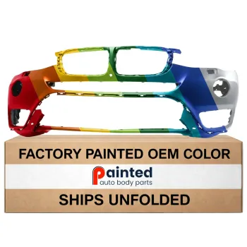 BMW BMW X3 FRONT BUMPER COVER PRM(W/LED FOG)(WO/SENSOR)(WO/CAMERA)(WO/M PKG) OEM#51117389897 2015-2017 PL#BM1000351