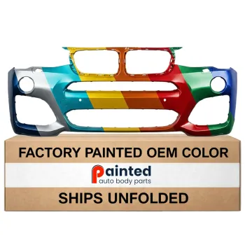 BMW BMW X4  FRONT BUMPER COVER PRIMED (WO/SENSOR)(28i/35i W/M PKG)(M40i) OEM#51118064117 2015-2018 PL#BM1000375