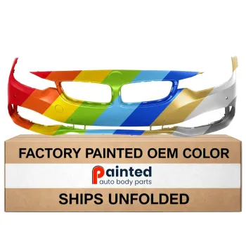 BMW BMW 4 (2DOORS/COUPE)  FRONT BUMPER COVER PRIMED (WO/M SPORT) WO/WASHER W/ PK SENSOR OEM#51117363277 2014-2017 PL#BM1000382