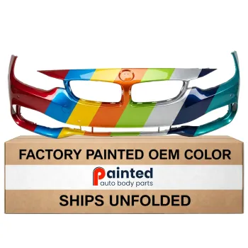 BMW BMW 4 (2DOORS/COUPE)  FRONT BUMPER COVER PRIMED (WO/M SPORT) WO/WASHER W/ PK SENSOR W/PK ASSIST (WO/CAMERA) OEM#51117363278 2014-2017 PL#BM1000383